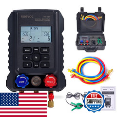Rogvoc Digital Manifold Gauge Hvac Refrigerants Digital Ac Gauges Set 2