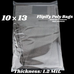10×13 Clear Resealable T-Shirt/Apparel Self Seal Lip Tape Poly Plastic bags