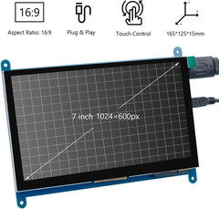 7 Inch IPS LCD Touch Screen Display Panel 1024×600 Capacitive Screen HDMI Monito