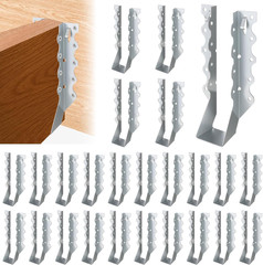25 Pcs 2X6 Joist Hangers for Wood, 20 Gauge Galvanized Face Mount Joist Hanger,