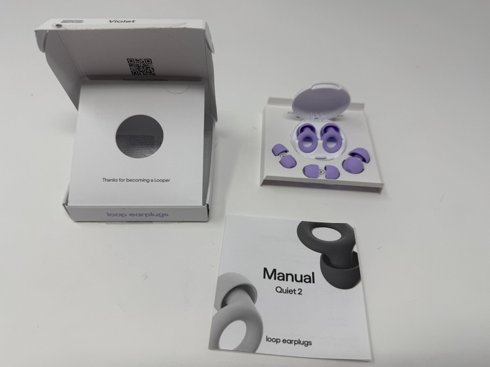Loop Quiet 2 Ear Plugs For Noise Reduction – 14dB Violet