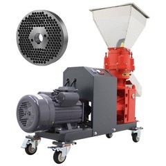 220V 150-200KG/h 3mm Feed Pellet Mill Machine Feed Pelletizer with 4 Rollers