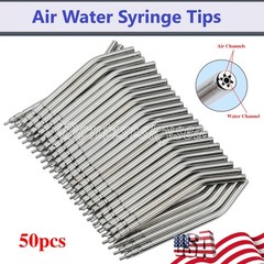 Dental 3 Way Air Water Syringe 2 Nozzles Triple Way Spray Handpiece USA
