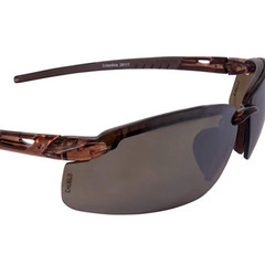 Crossfire 29117 Brown Frameless Safety Glasses with Brown Mirrored Lenses