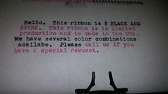 Royal 79106B Epoch Typewriter Ribbon with custom color options. Made in USA