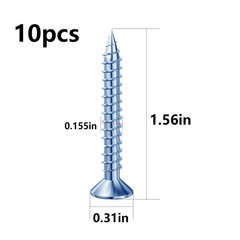 (274 pcs) Plastic Drywall Wall Anchors Kit with Screws， Concrete Screw kit Wa…