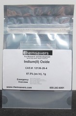 Indium(II) Oxide, 87.5% (as In), 1g