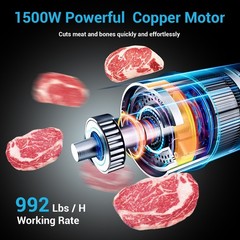 1500W Commercial Meat Bone Saw Heavy Duty Butcher Deli Bandsaw Food Processing