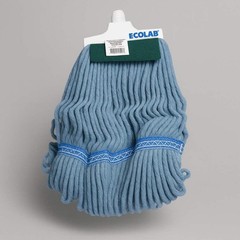 ECOLAB Grease Beater Mop Head 2X More Absorbent Than Conventional Mops Blue 8999