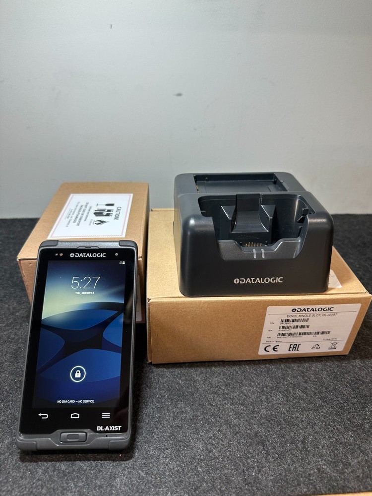 DATALOGIC DL-AXIST Barcode Scanner Battery and Charging Cradle – New Open Box