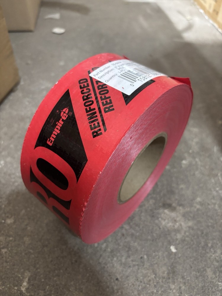 Empire Level 76-0604 500’x3″ Reinforced Construction Grade DANGER/PELIGRO – Tape