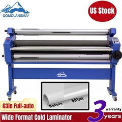 QOMOLANGMA 63in Full-auto Wide Format Laminator with Heat Assisted and Trimmer