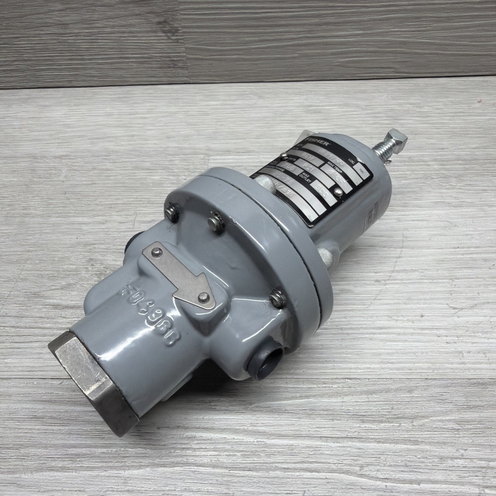 Fisher Emerson MR95H Pressure Regulator, 1/4” NPT Ports, 25-75 PSIG Range, New
