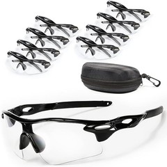 Safety Glasses Polycarbonate Impact Scratch Resistant WrapAround UVBlock Protect