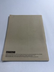 Keithley 147 Nanovolt Null Detector Instruction Manual User Guide Book Manual