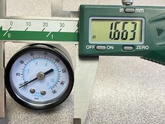 Air Compressor Pressure Hydraulic Pressure 0-160 PSI Gauge 1.5” Face Back Mount