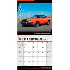 Dodge Challenger OFFICIAL | 2027 12×24″ (Hanging) Wall Calendar | Plastic-Free