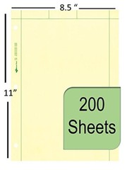 National Computation Pad 5 x 5 Quad Ruling and Unruled 8.5″ x 11″ 200 Sheets …