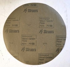12″ Round GRIT 180 Sand-Paper Silicone Carbide Wet Grinding Disc Waterproof