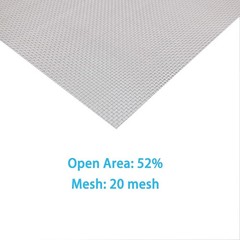 4 PSC 20 Wire Mesh Sturdy Metal Mesh Sheets for DIY Projects 304 Stainless Steel