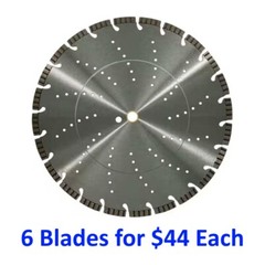 14″ TURBO SEGMENT DIAMOND SAW BLADE – 5 Blades for $44 Each (Bulk Pack)