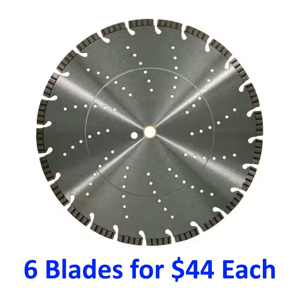 14″ TURBO SEGMENT DIAMOND SAW BLADE – 6 Blades for $44 Each (Bulk Pack)