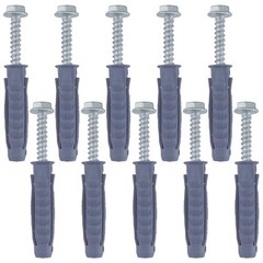 10 PCS Concrete Wall Anchors with Screws for TV Anchor Wall Mount Installatio…