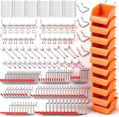 Rust Resistant 238 PCS Pegboard Hooks Assortment – Perfect for Home Organization