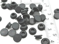 7/16” Solid Rubber Grommet Panel Plug 5/8″ OD Fits 1/8” Thick Panel