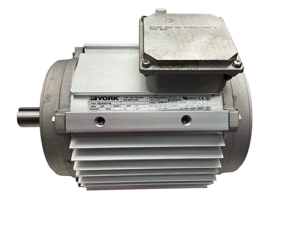 York 024-36874-003 3Hp Fan Motor 460V 3Ph 1140Rpm