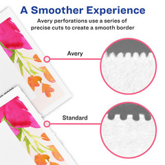 Avery Business Cards Matte White 2×3.5 Perforated Inkjet Paper Pack of 100