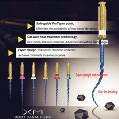 6 Pcs Dental Endodontic NiTi Engine Use Heat Activated Rotary Files 19/21/25mm