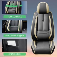 for Hyundai Sonata Seat Covers 2004-2026 Premium Waterproof Leather Airbag Full