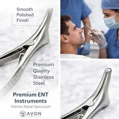 3 Pack Nasal Speculum Small + Medium + Large – ENT Examination Instrument