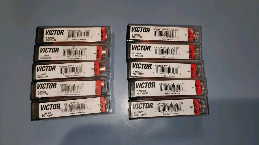10-pk 3-1-101 Victor Acetylene Cutting Tips.