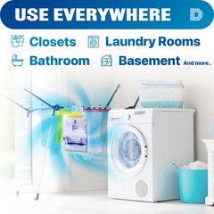 [Net 7 Oz/Pack] “Dry & Dry” Premium Hanging Moisture Absorbers.