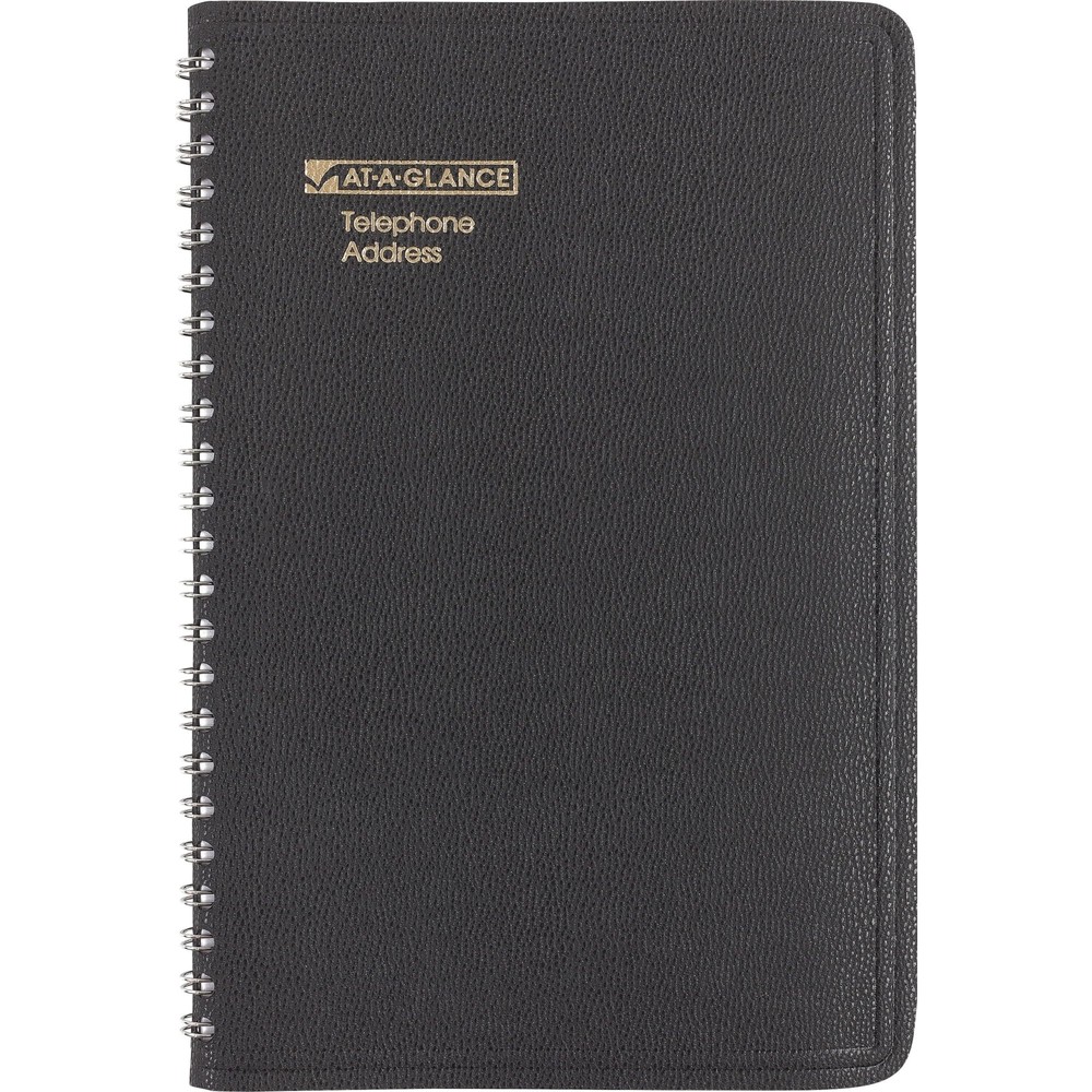 Black Classic Telephone Address Book Wirebound 800 Entries 4×8 Inches