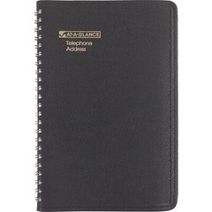 Black Classic Telephone Address Book Wirebound 800 Entries 4×8 Inches