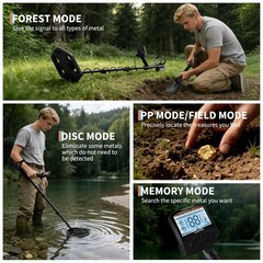 Deep Ground Metal Detector For Adults Underwater Beach Yard Waterproof Seeker US