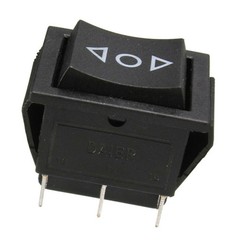 3-Position Momentary Rocker Switch 6-Pin Spring Return DPDT 16A 250V Car Hoist