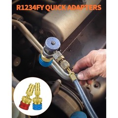 R1234YF Adapter Kit for R134A AC Charging with Quick Connect Couplers