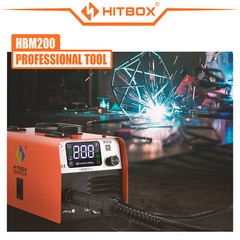 HITBOX HVM200 110V 3IN1 Portable MIG Welder ARC Lift TIG Gasless IGBT Welder