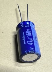 NEW QTY 5 NICHICON 47UF 160-VOLT RADIAL 85-DEG Celcius TEMP 160V 47MFD
