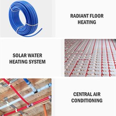 Secondhand 1/2 in. PEX Pipes 2x300ft Tubing PEX-B Water Plumbing Floor Heating