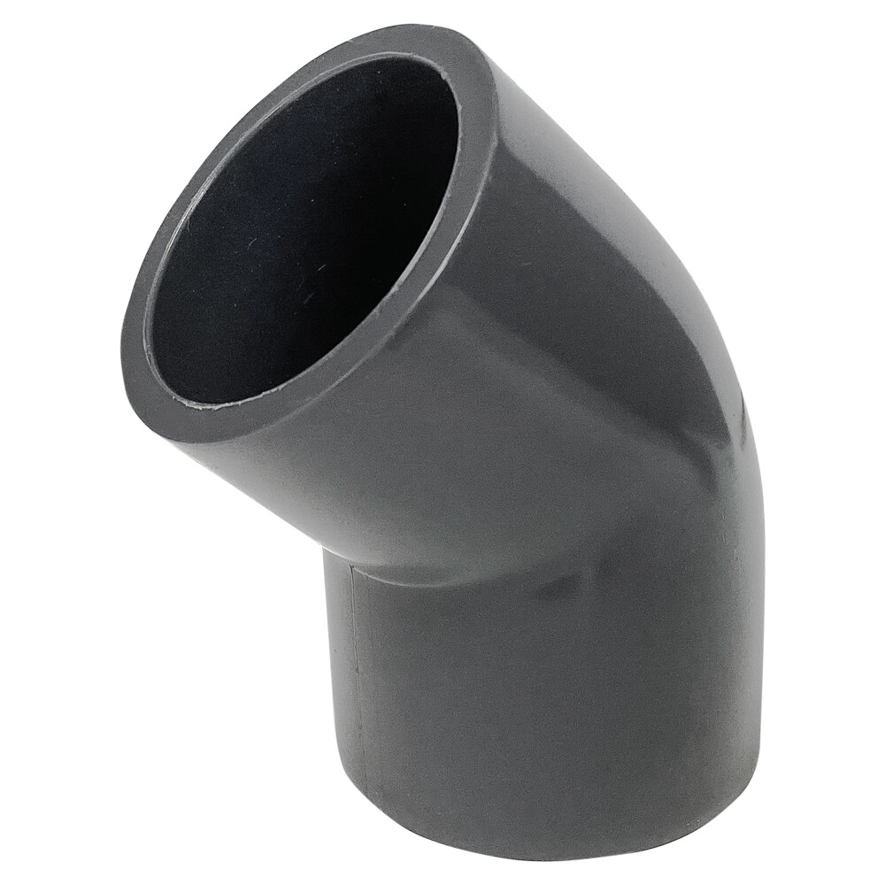 Sch 80 PVC 1-1/2 Inch 45 Degree Elbow Socket Connect