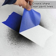 Wide Blue Painters Tape 4 Inches x 40 Yards, 4” Blue Masking Tape for Painting,