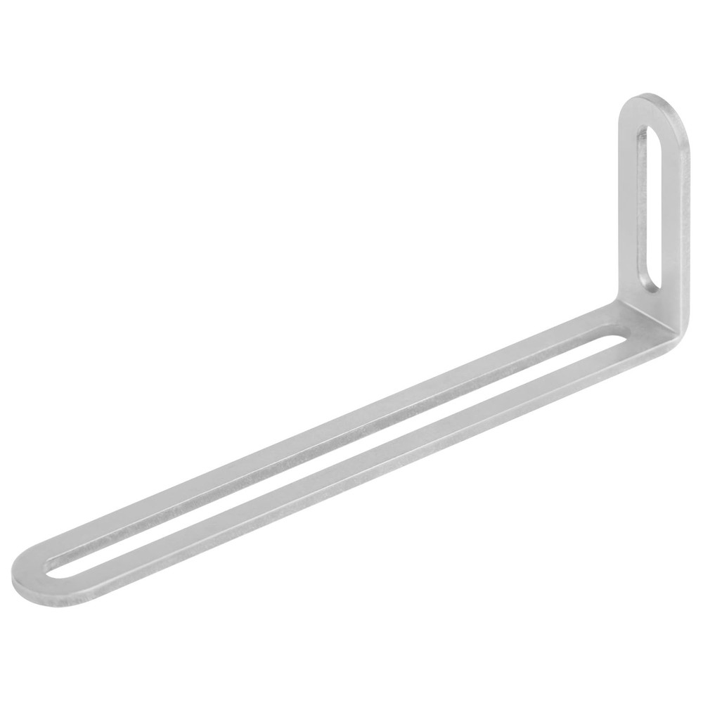 10 Pack 6″ L x 3/4″ W x 2″ H Slotted L Brackets for Shelves, Adjustable Corne…