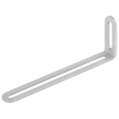 10 Pack 6″ L x 3/4″ W x 2″ H Slotted L Brackets for Shelves, Adjustable Corne…