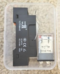 Electromagnetic Power Relay, 8-Pin 10 AMP 24V DC Relay Coil with Socket Base