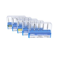 Dental Diamond Burs FG for High Speed Handpiece 5Pcs/pack Drills DMXDENT